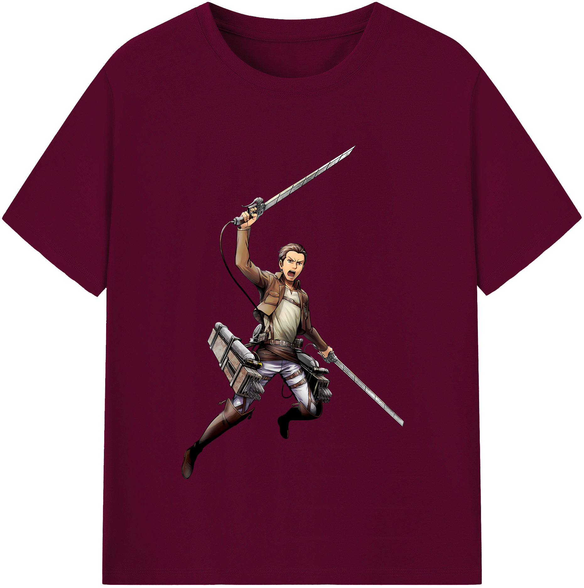 （画像用） 進撃の巨人 Attack on Titan レディースカジュアルプリントTシャツ（綿100％）